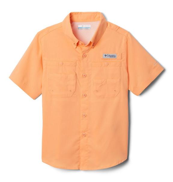 Columbia PFG Tamiami Shirts Yellow For Boys NZ84506 New Zealand